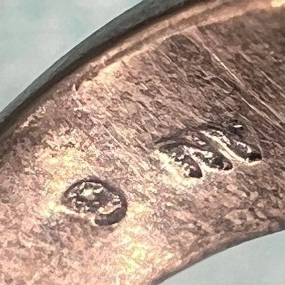 Vintage Sterling Silver Marcasite Ring Band Elephants NV Trunk Up 9 5g READ